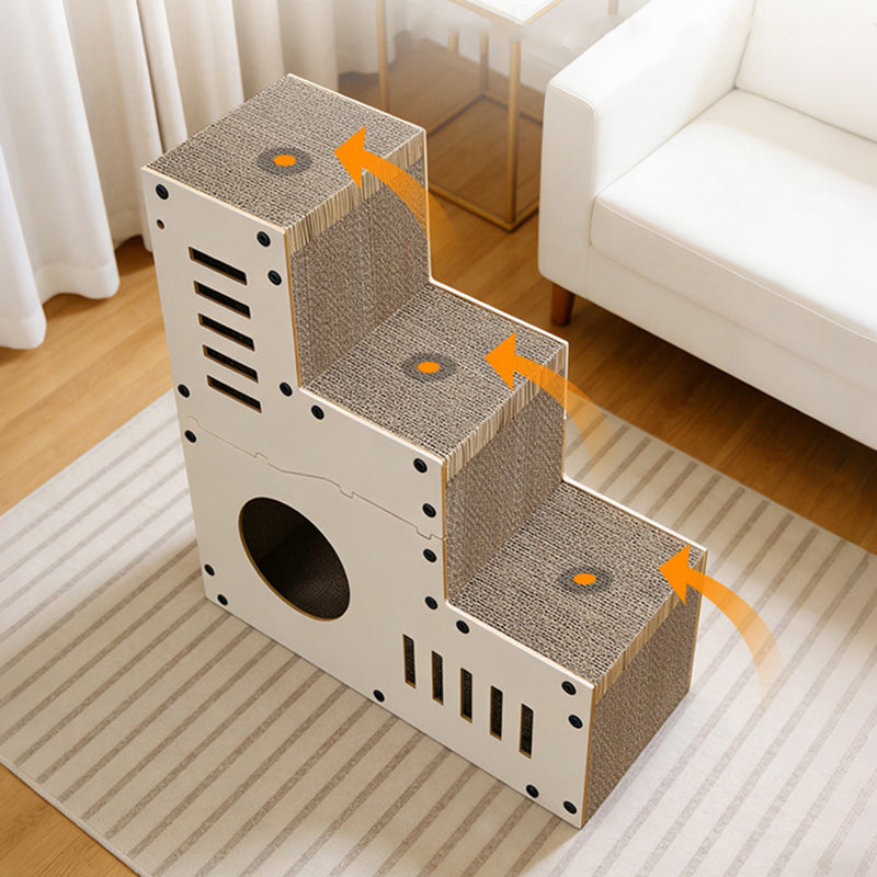 Stair Design Cat Bed & Scratching Board