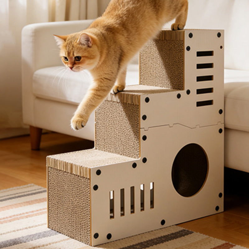 Stair Design Cat Bed & Scratching Board