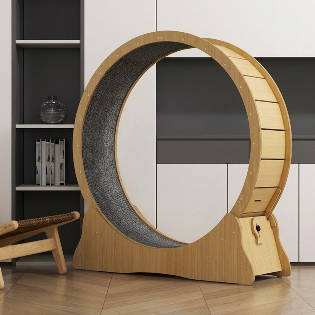 Round Cat Treadmill & Scratch Board