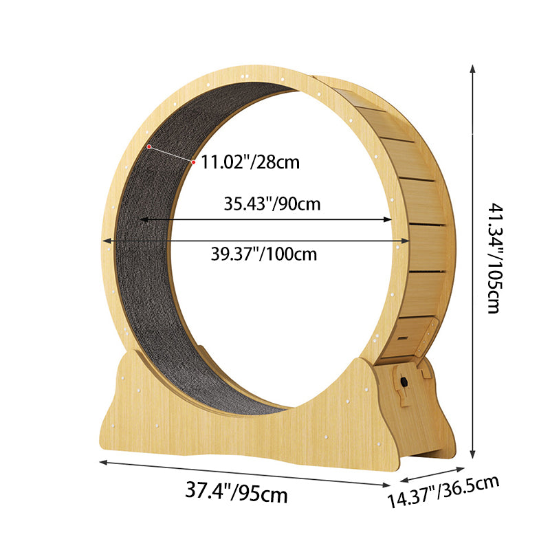 Round Cat Treadmill & Scratch Board
