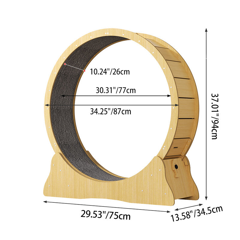 Round Cat Treadmill & Scratch Board