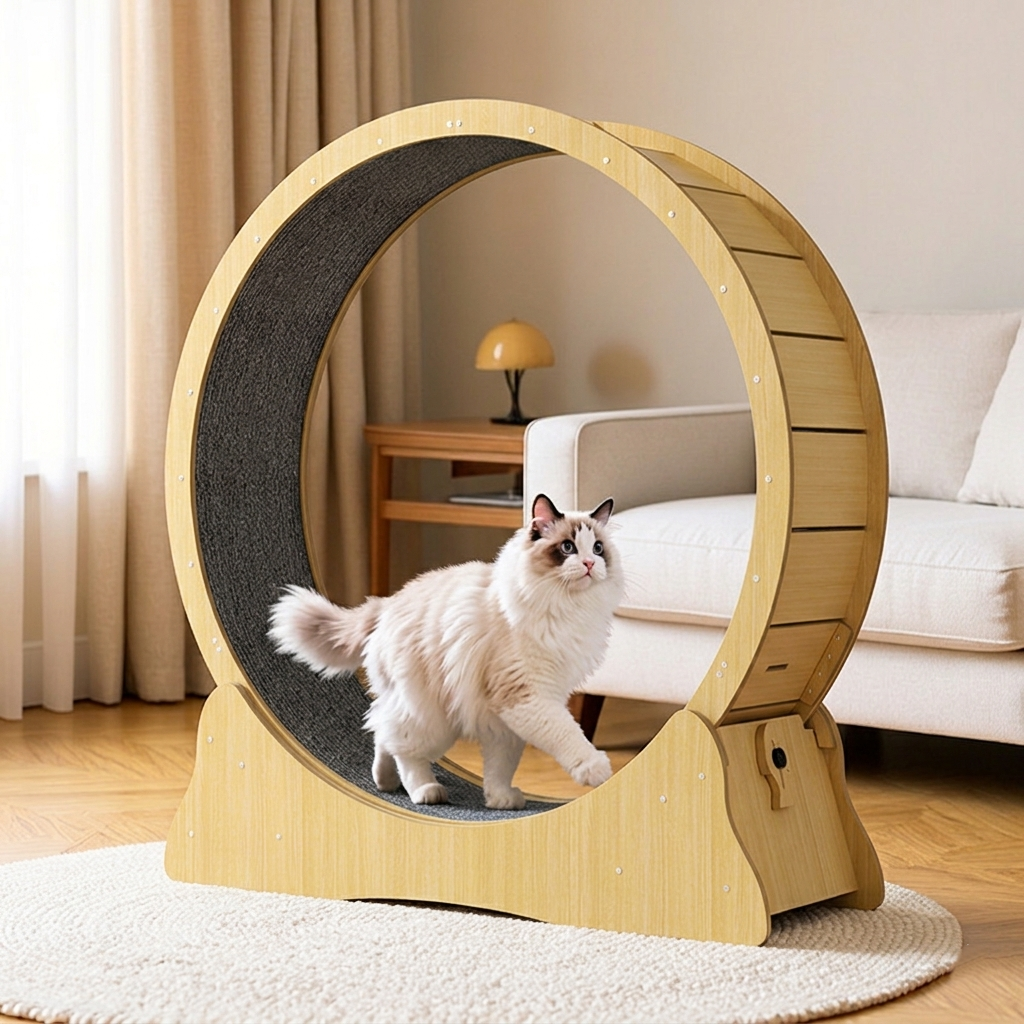 Round Cat Treadmill & Scratch Board