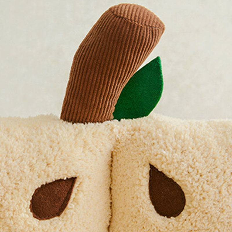 Apple-Shaped Velvet Cat Bed