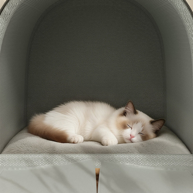 Foldable Velvet Arch Cat Bed