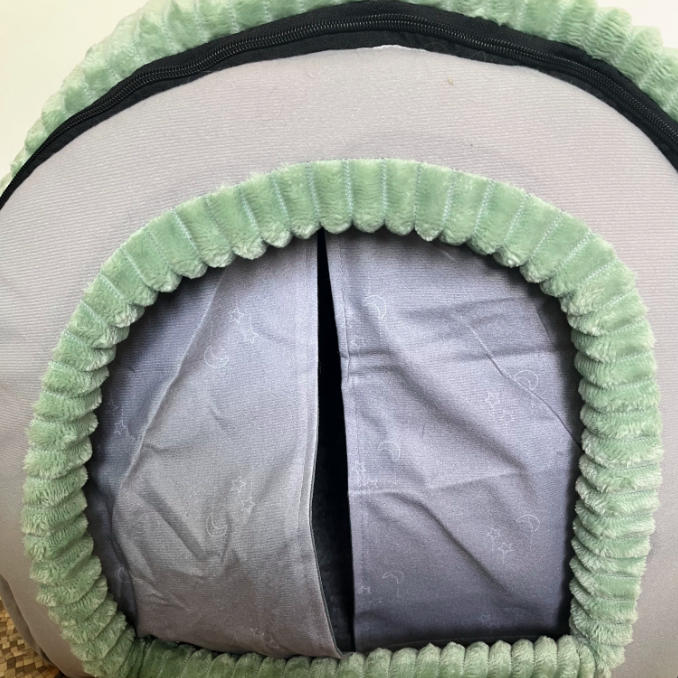 Foldable Velvet Arch Cat Bed
