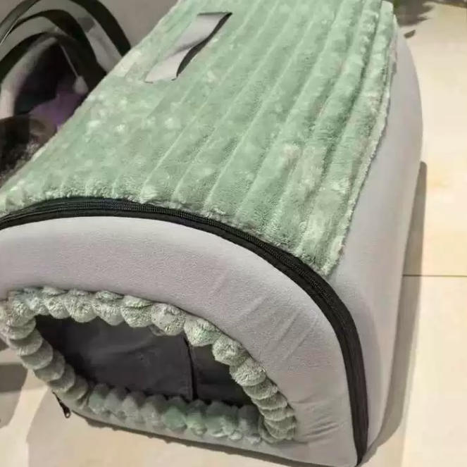 Foldable Velvet Arch Cat Bed