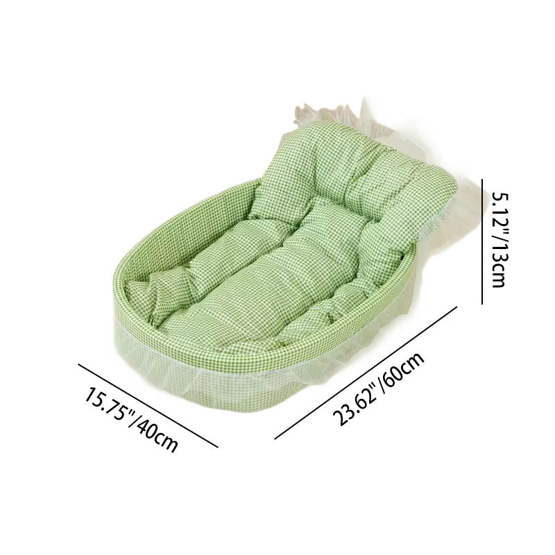 Oval Polyester Cat Bed