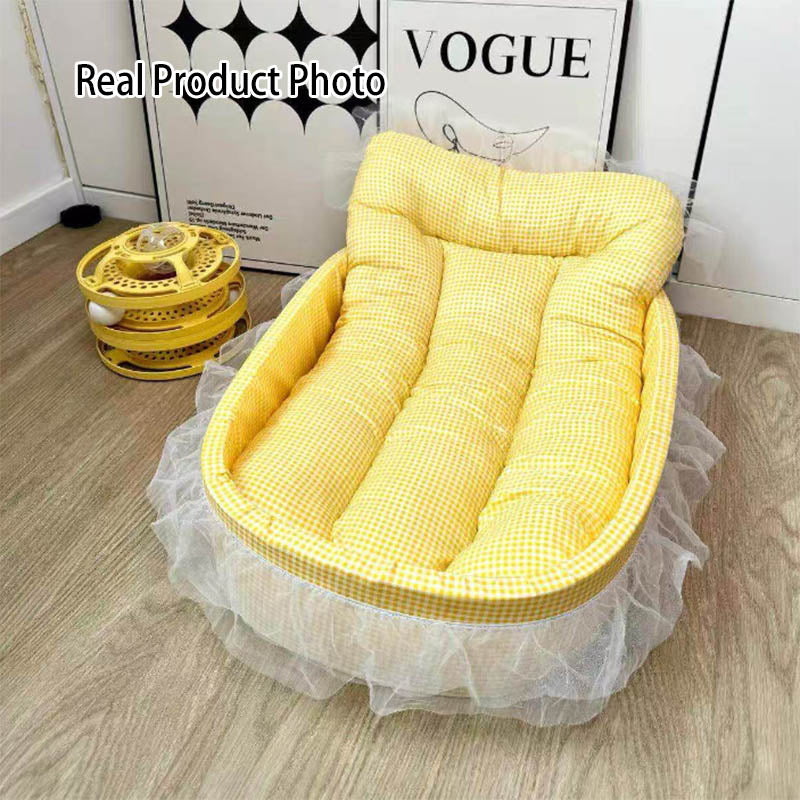 Oval Polyester Cat Bed