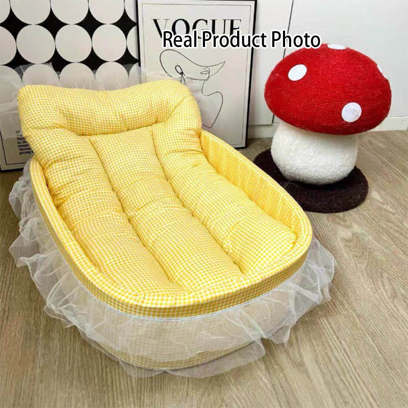 Oval Polyester Cat Bed
