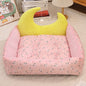 Moon-Shaped Cat Bed with Toy Ball