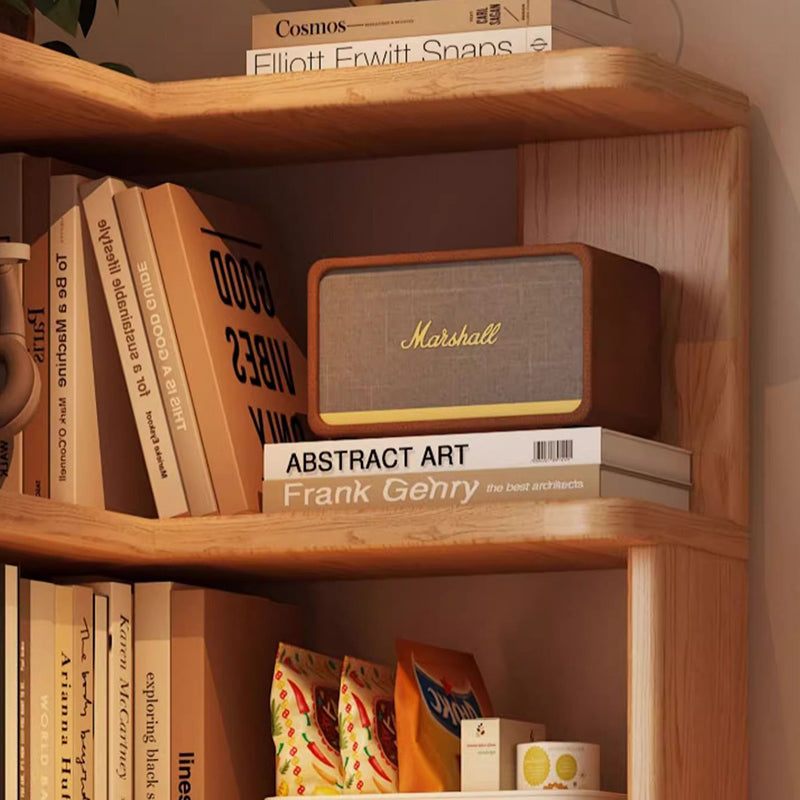 Rubberwood Corner Bookshelf