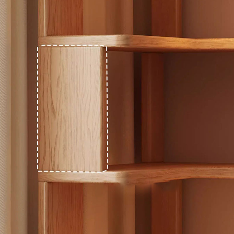 Rubberwood Corner Bookshelf