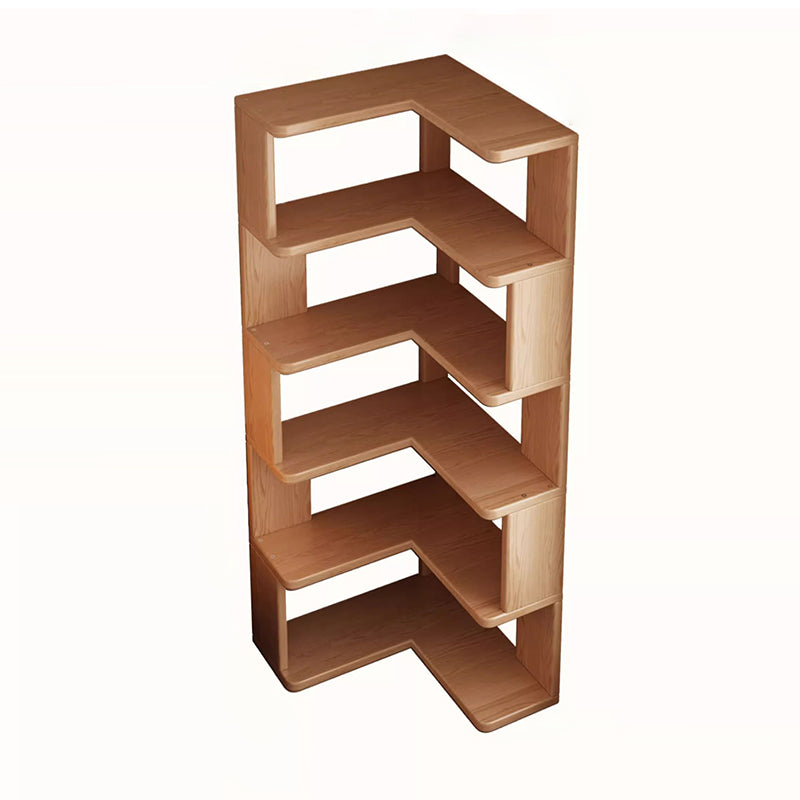 Rubberwood Corner Bookshelf