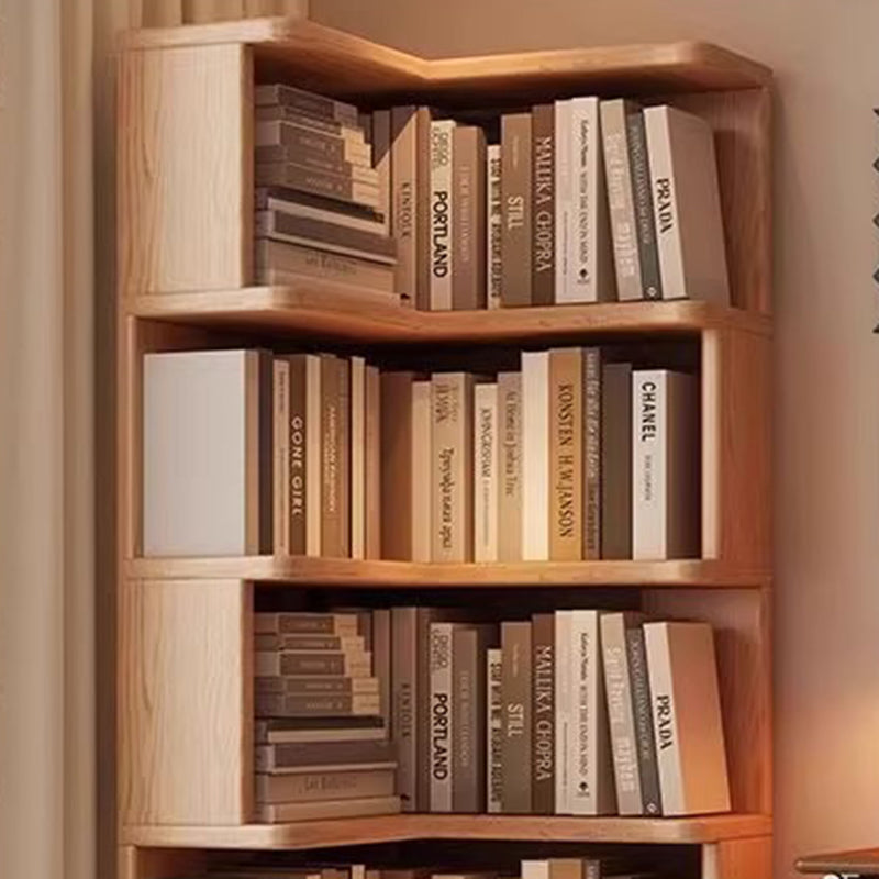 Rubberwood Corner Bookshelf