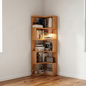 Rubberwood Corner Bookshelf