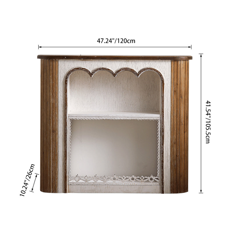 Vintage Cedar Console Mantel