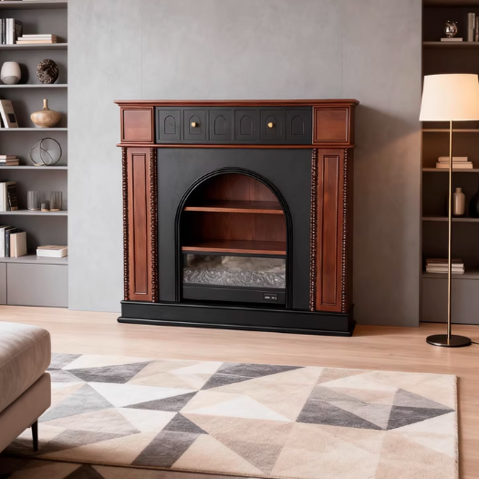 French Pine Console Mantel