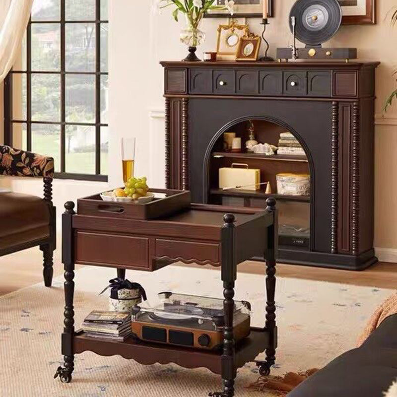 French Pine Console Mantel