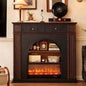 French Pine Console Mantel