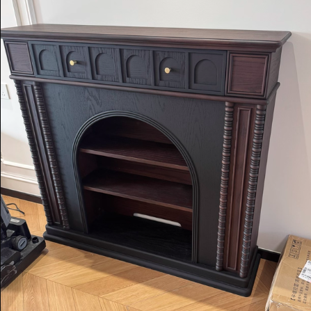 French Pine Console Mantel