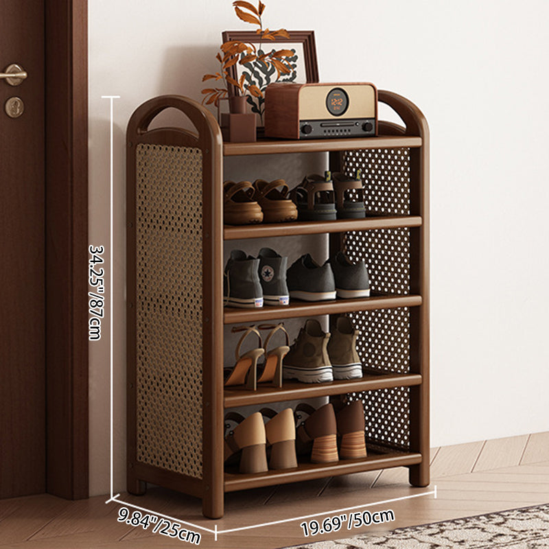 Vintage Bamboo 5/6-Tier Shoe Rack