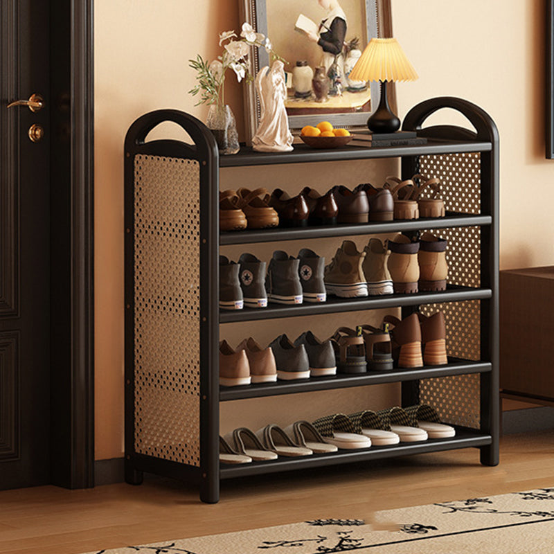 Vintage Bamboo 5/6-Tier Shoe Rack