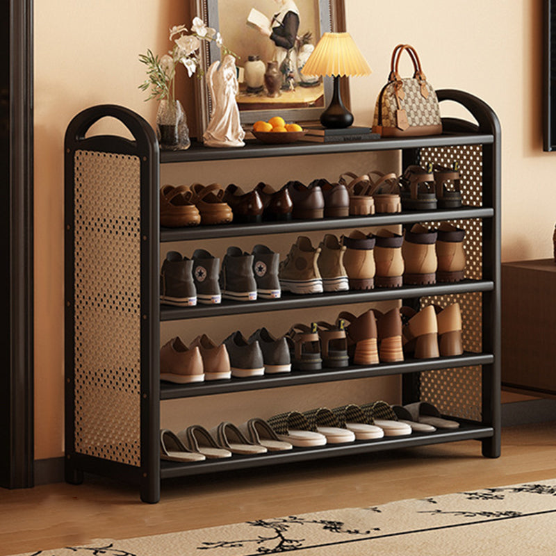 Vintage Bamboo 5/6-Tier Shoe Rack