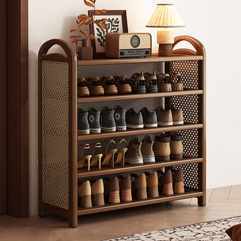 Vintage Bamboo 5/6-Tier Shoe Rack