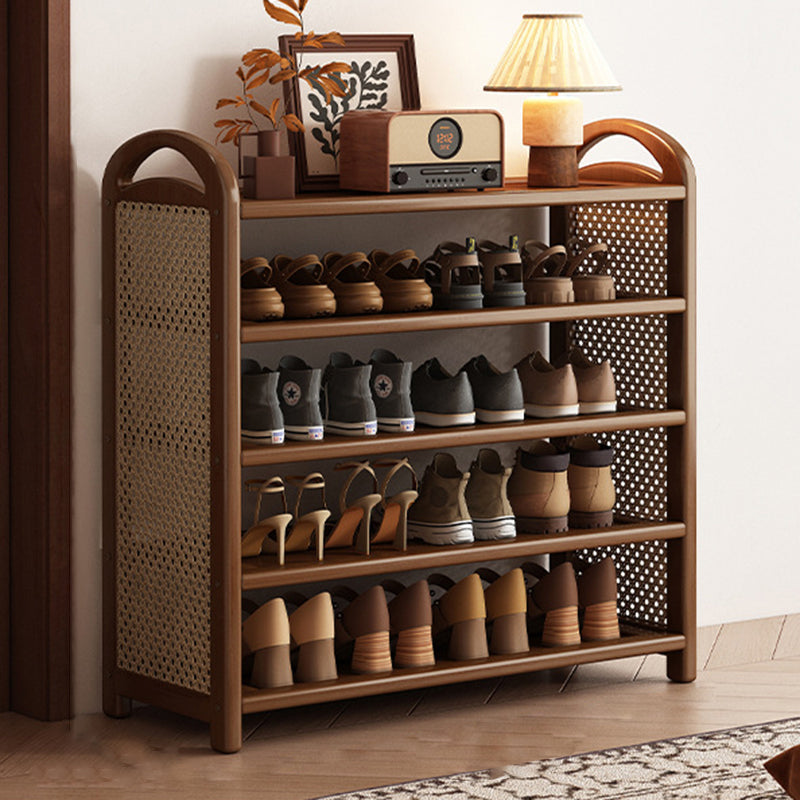 Vintage Bamboo 5/6-Tier Shoe Rack