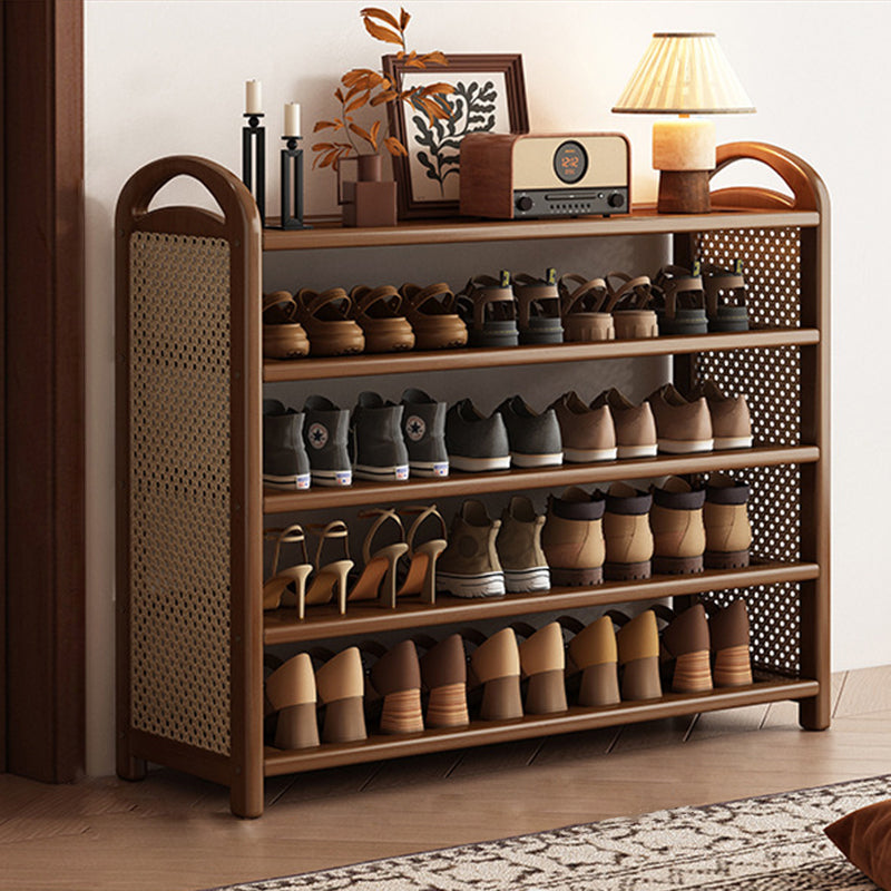 Vintage Bamboo 5/6-Tier Shoe Rack