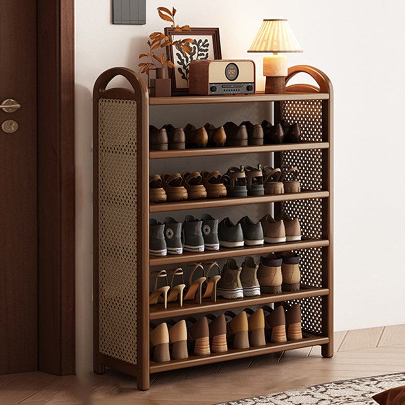 Vintage Bamboo 5/6-Tier Shoe Rack