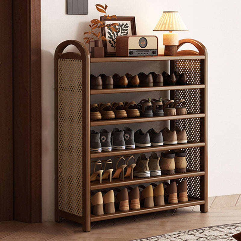 Vintage Bamboo 5/6-Tier Shoe Rack