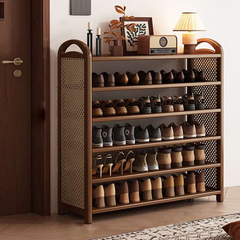 Vintage Bamboo 5/6-Tier Shoe Rack
