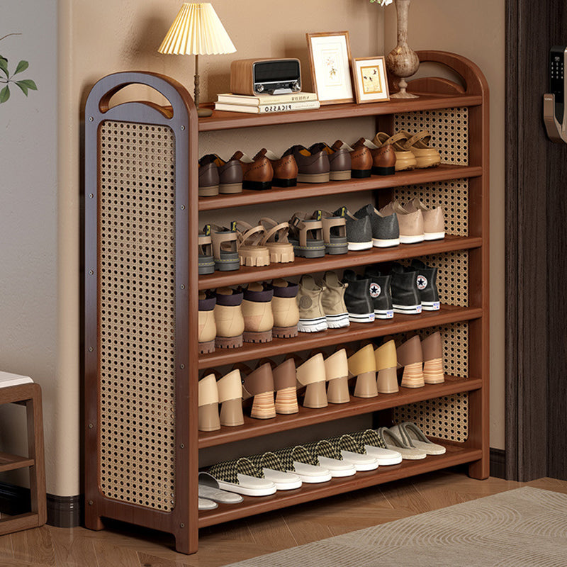 Vintage Bamboo 5/6-Tier Shoe Rack