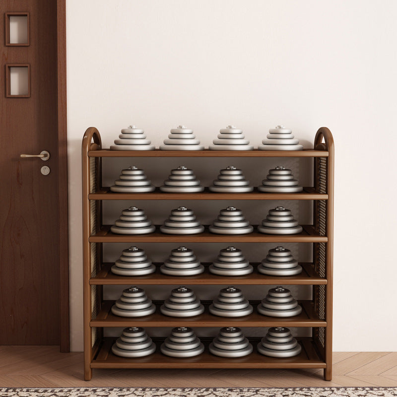 Vintage Bamboo 5/6-Tier Shoe Rack