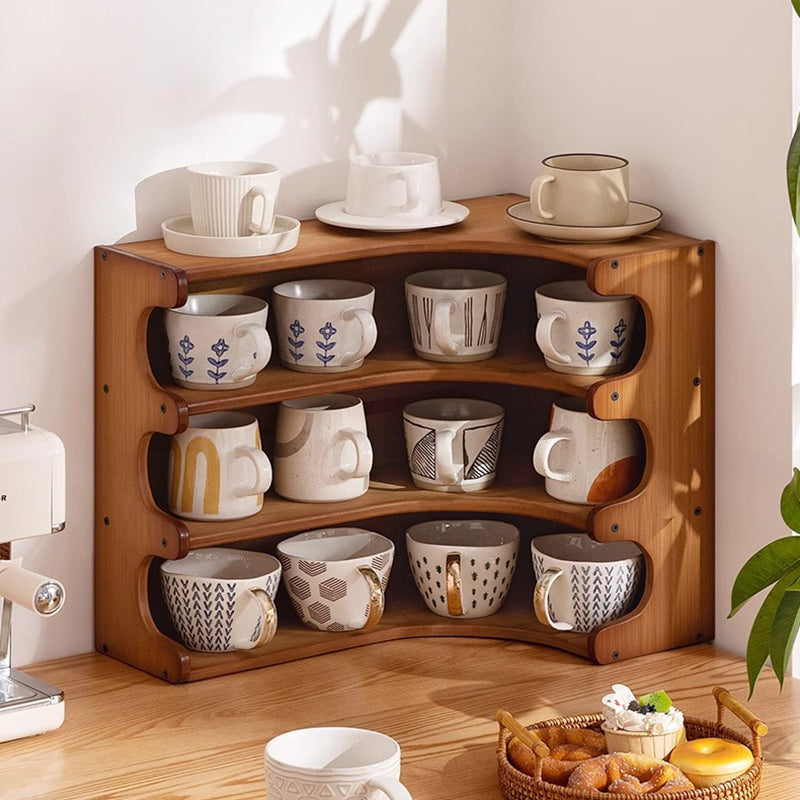 Vintage Bamboo 3/4-Tier Desktop Shelf