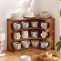 Vintage Bamboo 3/4-Tier Desktop Shelf
