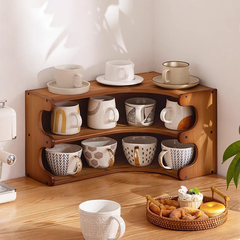 Vintage Bamboo 3/4-Tier Desktop Shelf