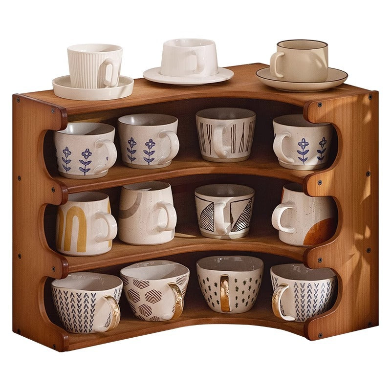 Vintage Bamboo 3/4-Tier Desktop Shelf