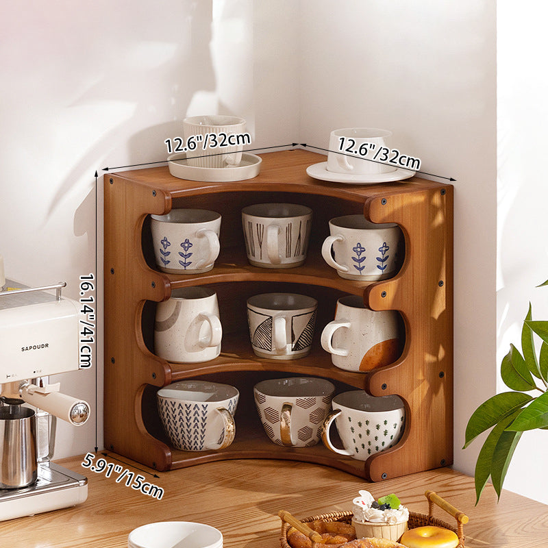 Vintage Bamboo 3/4-Tier Desktop Shelf