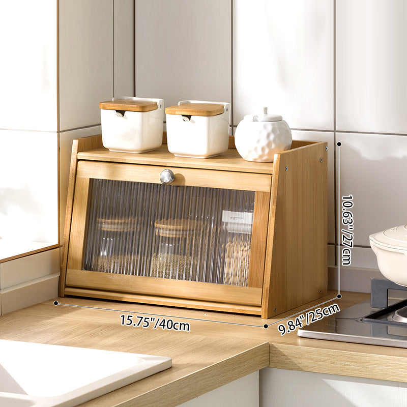 Vintage Bamboo 2/3-Tier Shelf with Cabinet