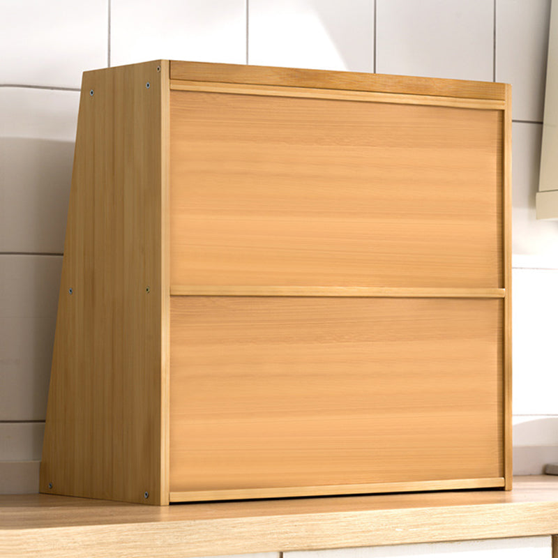 Vintage Bamboo 2/3-Tier Shelf with Cabinet