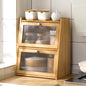 Vintage Bamboo 2/3-Tier Shelf with Cabinet