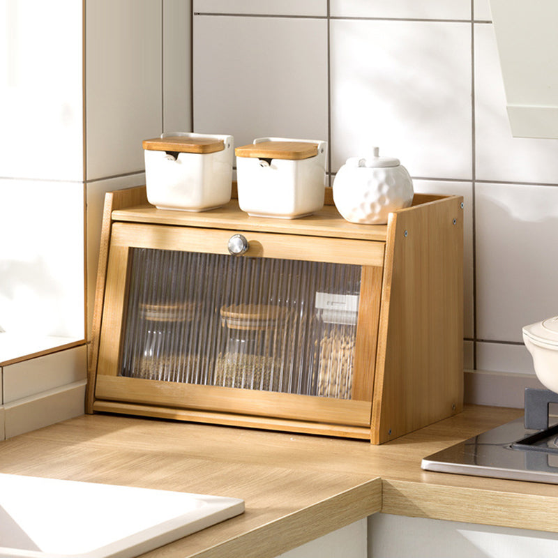 Vintage Bamboo 2/3-Tier Shelf with Cabinet