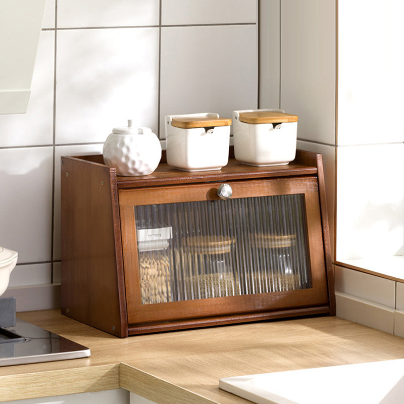 Vintage Bamboo 2/3-Tier Shelf with Cabinet