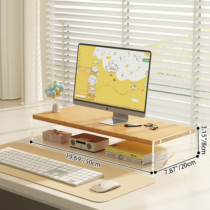 Minimalist Wood 1/2/3-Tier Desktop Shelf