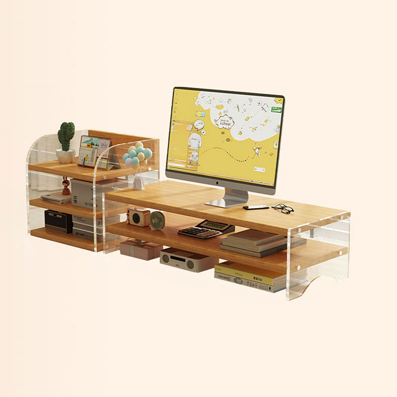 Minimalist Wood 1/2/3-Tier Desktop Shelf