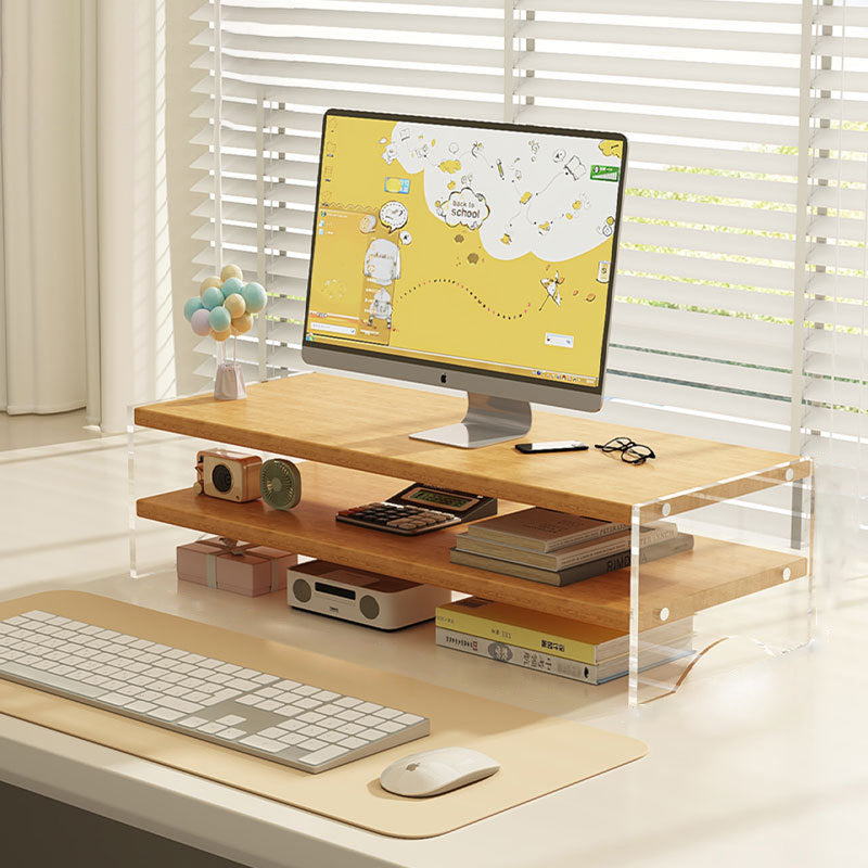 Minimalist Wood 1/2/3-Tier Desktop Shelf