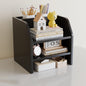 Scandinavian Wood Desktop Shelf with Drawer