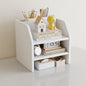 Scandinavian Wood Desktop Shelf with Drawer